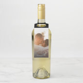 Elegant Photo Calligraphy Wedding Flessenhanger (Op fles)