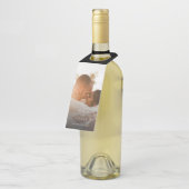 Elegant Photo Calligraphy Wedding Flessenhanger (Schuin)