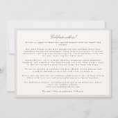 Elegant Photo Calligraphy Wedding Save The Date (Achterkant)