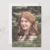 Elegant Photo Celebration of Life Funeral Programm Kaart (Voorkant)