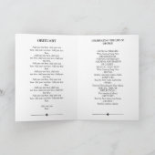 Elegant Photo Celebration of Life Funeral Programm Programma (Binnen)
