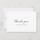 Elegant Photo Classic Wedding Bedankkaart (Voorkant)