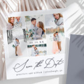 Elegant Photo Collage Calligrafie Save the Date