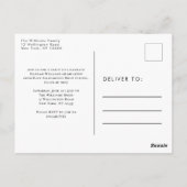 Elegant Photo Collage Graduation Party Invitation Briefkaart (Achterkant)