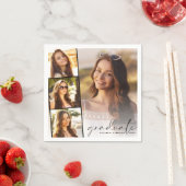 Elegant Photo Collage Graduation Party Servet (Insitu)
