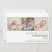 Elegant Photo Collage Kerstmis - Aankondiging (Voorkant)