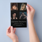 Elegant Photo Collage Makeup and Hair Style  Flyer (Hand)