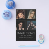 Elegant Photo Collage Makeup and Hair Style  Flyer (Enkel)