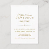 Elegant Photo Collage Makeup and Hair Style Visitekaartje (Achterkant)