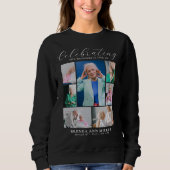 Elegant Photo Collage Memorial Funeral Tribute T-S Trui (Voorkant)