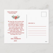 Elegant Photo Collage Merry kersttypografie Feestdagenkaart (Achterkant)