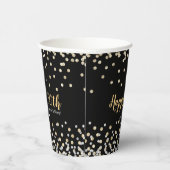 Elegant Photo Collage Silver Gold 50e Jubileum Papieren Bekers (Rechts)