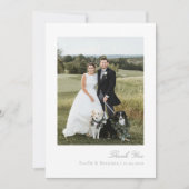 Elegant Photo Couples Wedding Bedankkaart (Voorkant)