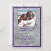 Elegant photo double graduation Announcement Kaart (Voorkant)