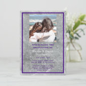 Elegant photo double graduation Announcement Kaart (Staand voorkant)