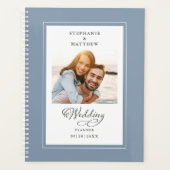 Elegant Photo Dusty Blue Verloving Wedding Planner (Voorkant)