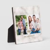 Elegant Photo Family Collage Vaderdag Fotoplaat (Voorkant)