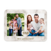 Elegant Photo Family Collage Vaderdag Magneet (Horizontaal)