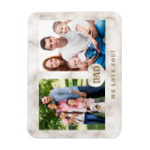 Elegant Photo Family Collage Vaderdag Magneet (Verticaal)