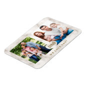 Elegant Photo Family Collage Vaderdag Magneet (Linkerzijde)