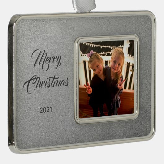 Elegant Photo Framed Ornament (Rechts)