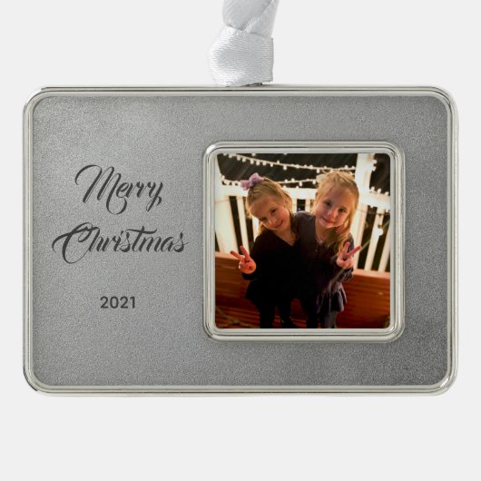 Elegant Photo Framed Ornament (Voorkant)