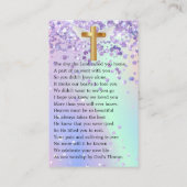 Elegant Photo Funeral Prayer Kaart Visitekaartje (Achterkant)