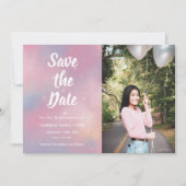 Elegant Photo Galaxy Quinceanera Save the Date (Voorkant)