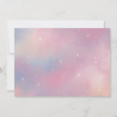 Elegant Photo Galaxy Quinceanera Save the Date (Achterkant)