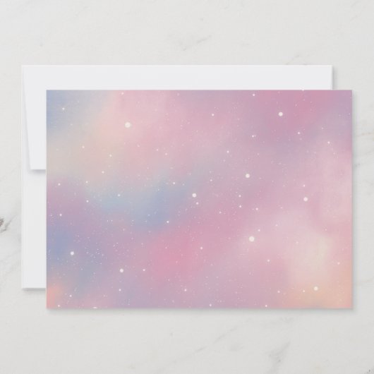 Elegant Photo Galaxy Quinceanera Save the Date (Achterkant)