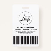 Elegant Photo Gold Mobile Notional Loan Agent Badge (Achterkant)