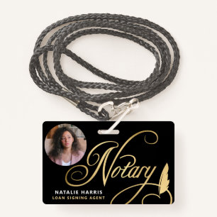 Elegant Photo Gold Notional Loan Agent Badge