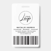 Elegant Photo Gold Notional Loan Agent Badge (Achterkant)