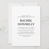 Elegant Photo Graduation Kaart (Achterkant)