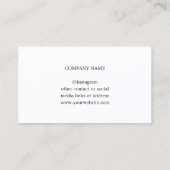 Elegant Photo Gray White Massage Therapist Visitekaartje (Achterkant)