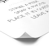 Elegant Photo Guest Book Wedding Sign Poster (Hoek)