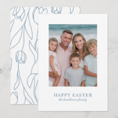 Elegant Photo Happy Easter Feestdagenkaart (Voorkant / Achterkant)