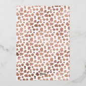 Elegant Photo Happy Pawlidays Roos Gold Folie Feestdagenkaart (Achterkant)