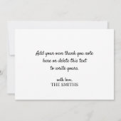 Elegant Photo Heart en Bird Calligraphy Hartelijk  (Achterkant)