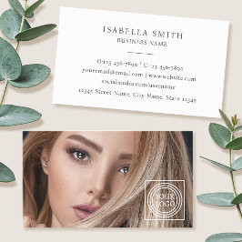 Elegant Photo Logo Minimalist Professional  Visitekaartje