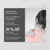 Elegant Photo Massage Therapist Discount Flyer (Voorkant)