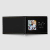 Elegant Photo Memorial Funeral Gastenboek (Volledig)