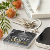 Elegant Photo Memorial Funeral Sleutelhanger (Voorkant Rechts)