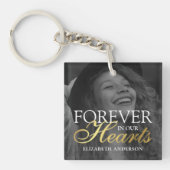 Elegant Photo Memorial Funeral Sleutelhanger (voorkant)