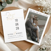 Elegant Photo Modern Typography Christian Wedding Save The Date