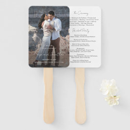 Elegant Photo Modern Wedding Program Handwaaier