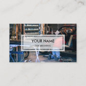 Elegant Photo Overlay | Auto-mechanisch Visitekaartje (Voorkant)