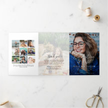 Elegant Photo Overlay Funeral Memorial Programme