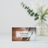 Elegant Photo Overlay | House Cleaner Visitekaartje (Staand voorkant)
