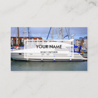 Elegant Photo Overlay | Kapitein Boat Visitekaartje